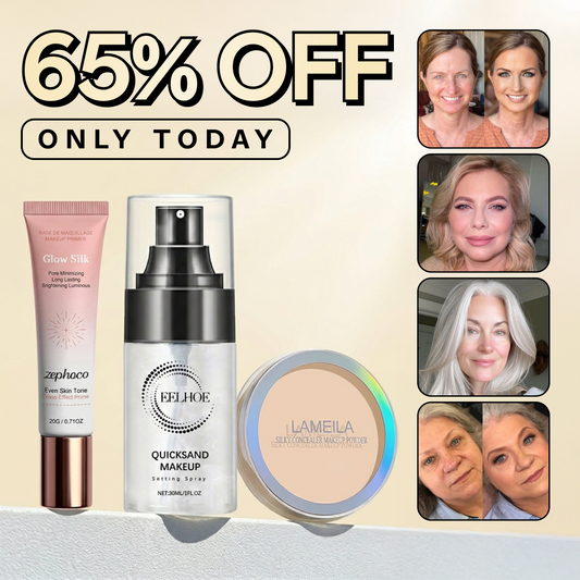 The All-Day Confidence Kit (Primer + Setting Spray + Puder + Pinsel-Set